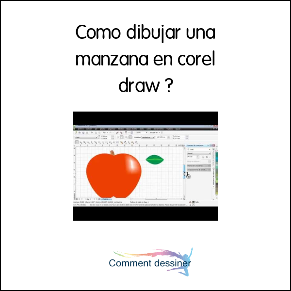 Como dibujar una manzana en corel draw